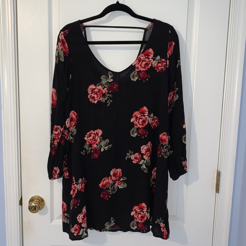 Rose Pattern Dress